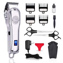 Men Hair Trimmer 3 in 1 IPX7 Waterproof Beard Trimmer Grooming Kit Cordless Hair Clipper for Women & Children LED Display USB Rechargeable Amazon Bann