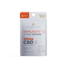 Sky Wellness CBD Immunity Softgels 125mg 5ct + CBG + Elderberry