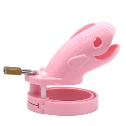 Men's New Chastity Lock Toy (Option: Pink-Long)