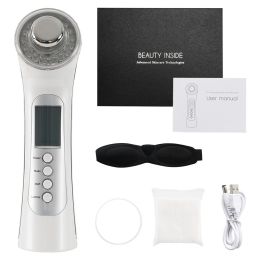 Ultrasonic Color Light Skin Rejuvenation Input And Output Instrument (Option: White Gift Box Packaging-USB Charging)