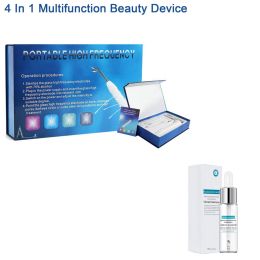 Electrotherapeutic Rod And Hairdressing Instrument  With Hyaluronic Acid Facial Serum (Option: Blue-With Essence15ml set-AU)