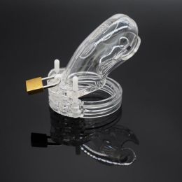 Male Plastic Chastity Lock  Toy (Option: Transparent color)