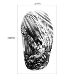 Animal Pattern Tiger Lion Half Arm Water Transfer Imitation Tattoo (Option: 11style-114x210MM)