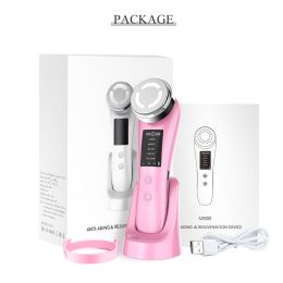 Women's 7-in-1 Micro-current Beauty Purifying Introducer (Option: Pink-5in1)