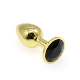 Small Gold Round Drill Metal Toy (Option: Gold-Black diamond)