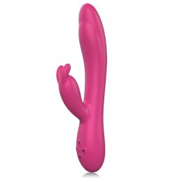 Double Head Vibrating Rabbit Warming Stick Female (Option: Rose Red-USB)