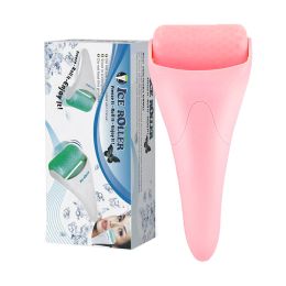 Plastic Care Facial Massage Ice Roller (Color: Pink)