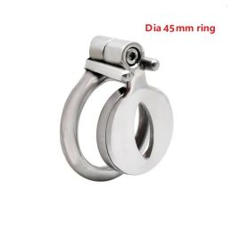 Stainless Steel Male Bird Cage Chastity Lock Youth Abstinence Ring Artifact (Option: 45mm)