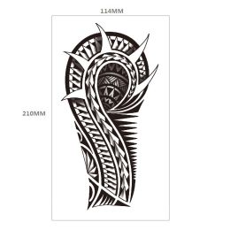 Animal Pattern Tiger Lion Half Arm Water Transfer Imitation Tattoo (Option: 27style-114x210MM)