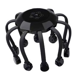 Head Massager Electric Octopus Intelligence (Option: Black-Upgraded version)