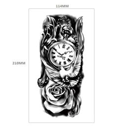 Animal Pattern Tiger Lion Half Arm Water Transfer Imitation Tattoo (Option: 2style-114x210MM)