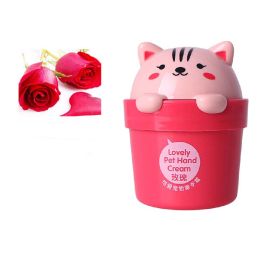 Beauty Skin Care Cute Pet Men And Women Hand Cream Moisturizing Moisturizing Anti-drying (Option: Rose)