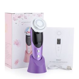 Women's 7-in-1 Micro-current Beauty Purifying Introducer (Option: Purple-7in1)