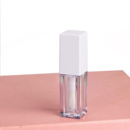 5ml Clear Square Large Head Brush Black Lip Gloss (Option: White-5ml)