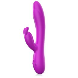 Double Head Vibrating Rabbit Warming Stick Female (Option: Purple-USB)