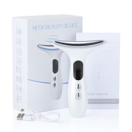 Neck Beauty Instrument Import Color Light Skin Rejuvenation Face Lifting And Tightening (Option: Neck Beauty Instrument White-English Version)