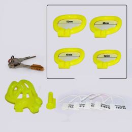 Men's Fashion Small Turtle-shaped Resin Chastity Lock (Option: Yellow-Long)