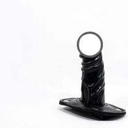 Men's And Women's Fashion Simple Docking Plug Toys (Option: Black-L)