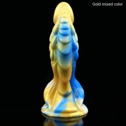 Mixed Color Silicone Toys For Men And Women (Option: Gold mixed color)